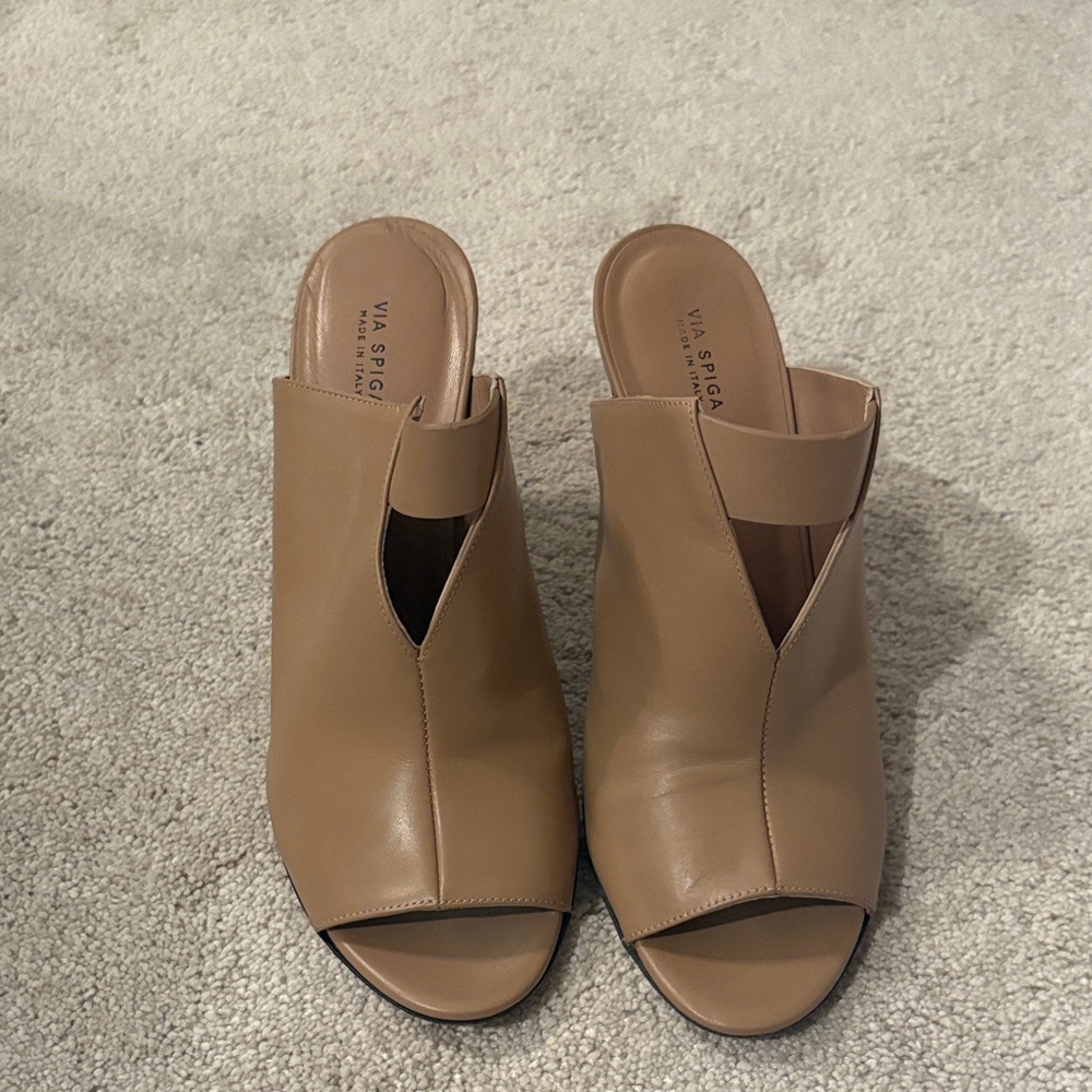 Via Spiga Brown Women's Mules